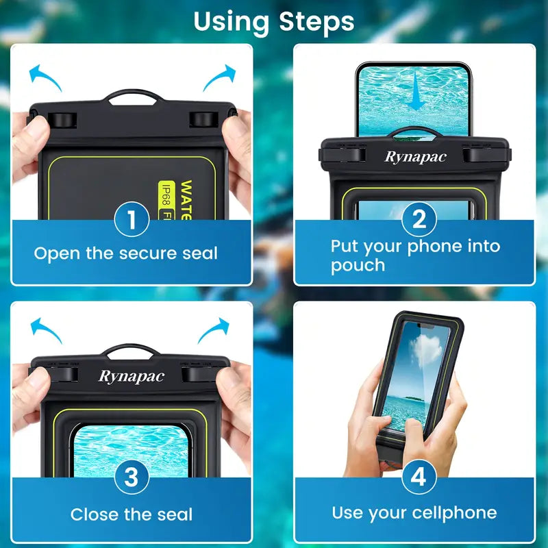 BEACH ARTICLES™ Universal Floating Water Proof Cell Phone Dry Bag Phone Case Protector