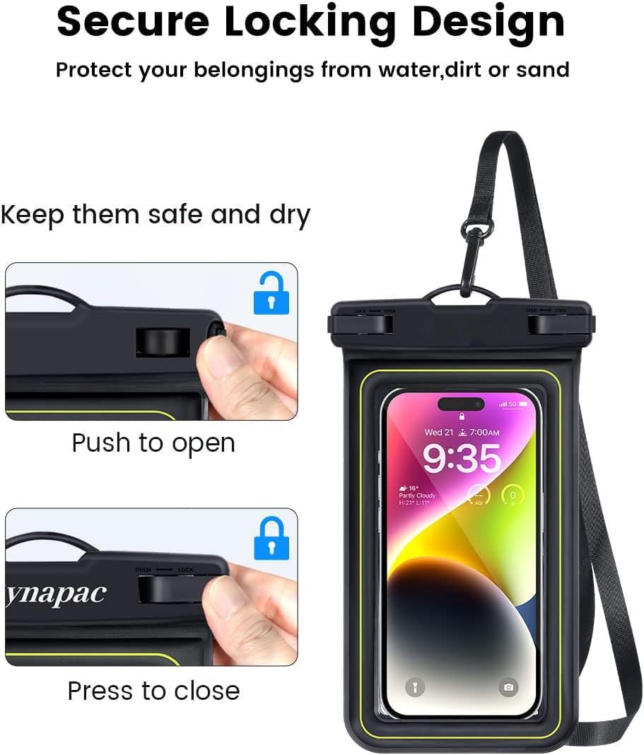 BEACH ARTICLES™ Universal Floating Water Proof Cell Phone Dry Bag Phone Case Protector