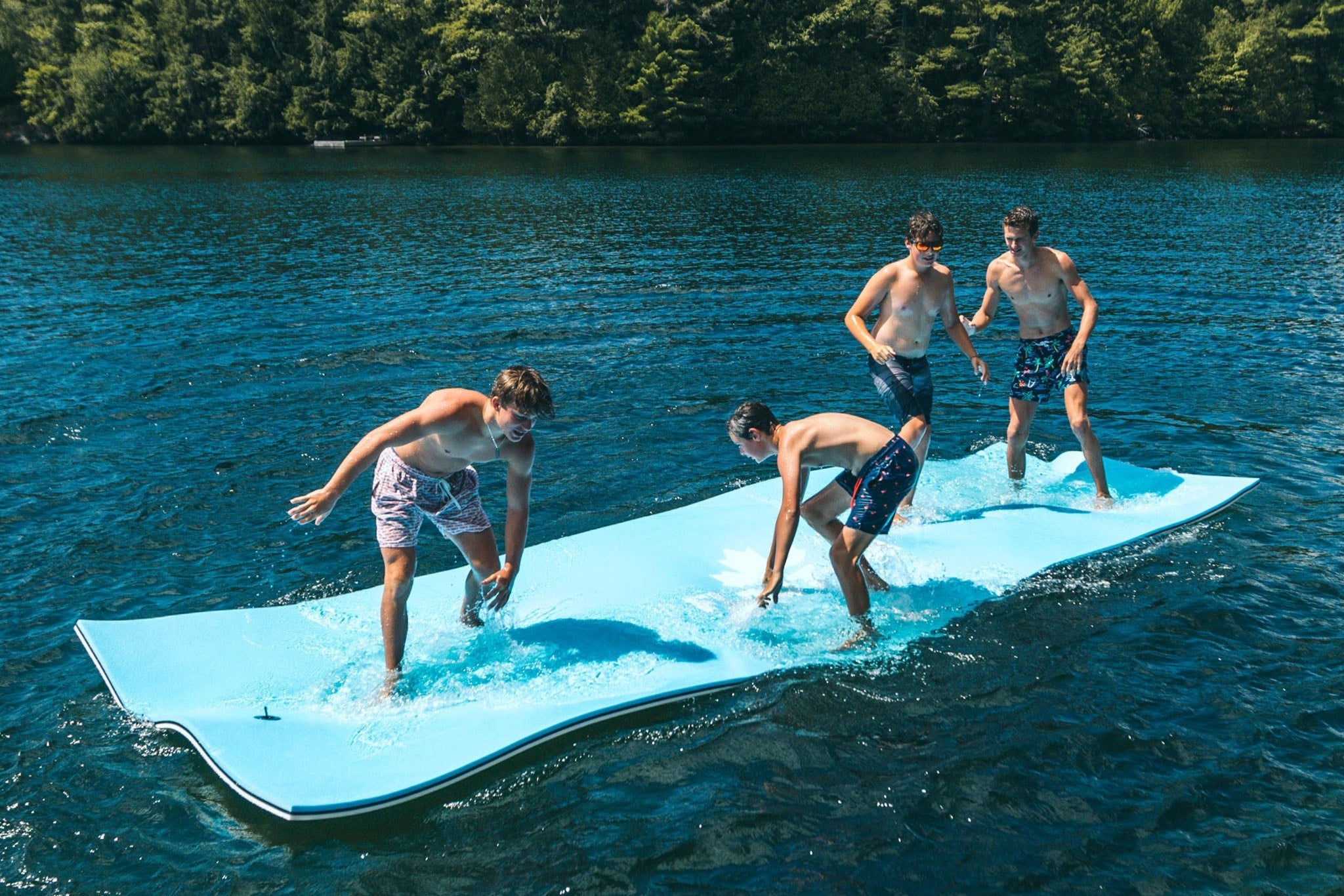 Water Raft Lily Pad Floater Mat 18x6 Feet - Float-Eh